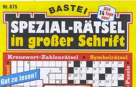 Spezial Rätsel in großer Schrift Abo
